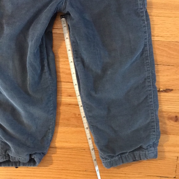 Osh Kosh big Osh dusty blue cord overalls with plaid flannel lining & buckles - Picture 16 of 16